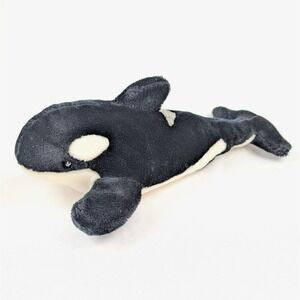 1990s SeaWorld Orca Plush 17" Killer Whale Stuffed Animal Toy Vintage Realistic